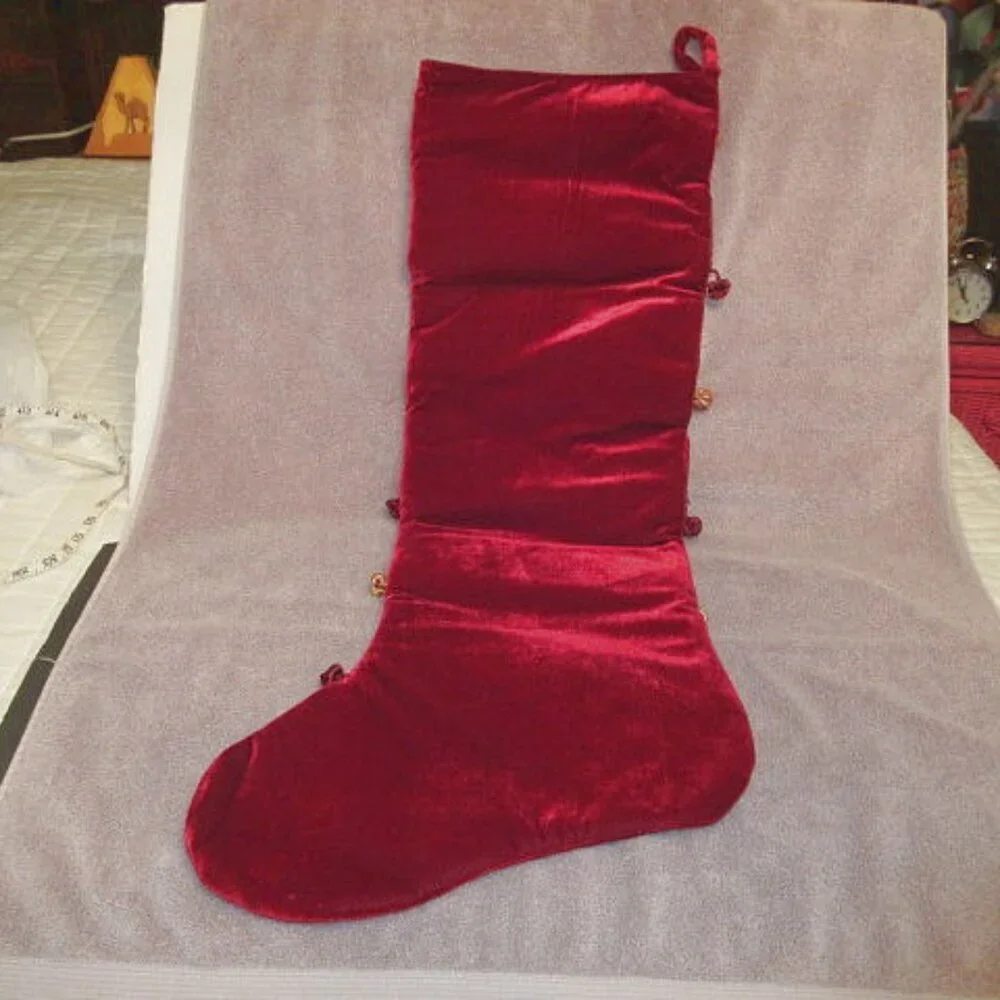 Vtg Jumbo Christmas Stocking 33